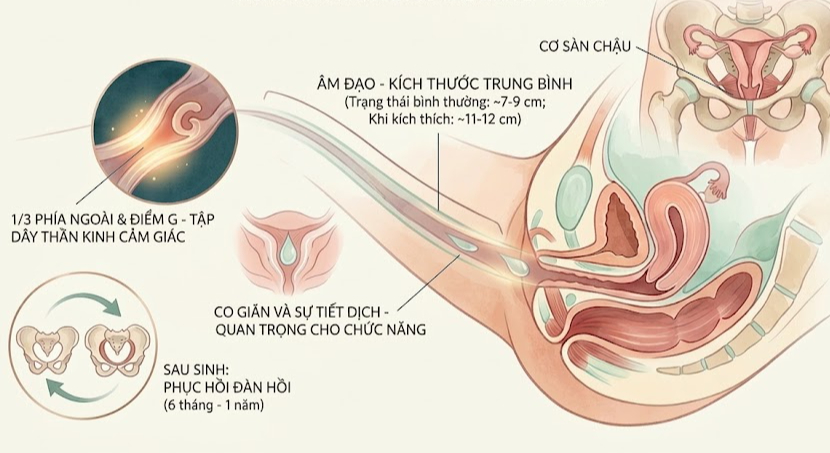 Kích thước âm đạo thế nào là bình thường, chiều sâu có ảnh hưởng đến chức năng tình dục không?- Ảnh 1. Kích thước âm đạo thế nào là bình thường, chiều sâu có ảnh hưởng đến chức năng tình dục không?- Ảnh 1.