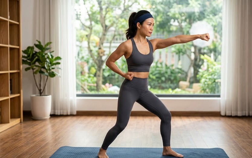 5 bài tập pilates tại nhà giúp bắp tay thon gọn