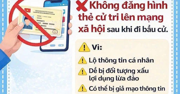 Vì sao không nên đăng thẻ cử tri lên mạng xã hội?