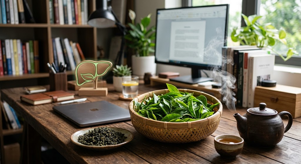 Uống lá chè tươi hay trà khô tốt hơn cho gan?- Ảnh 3.