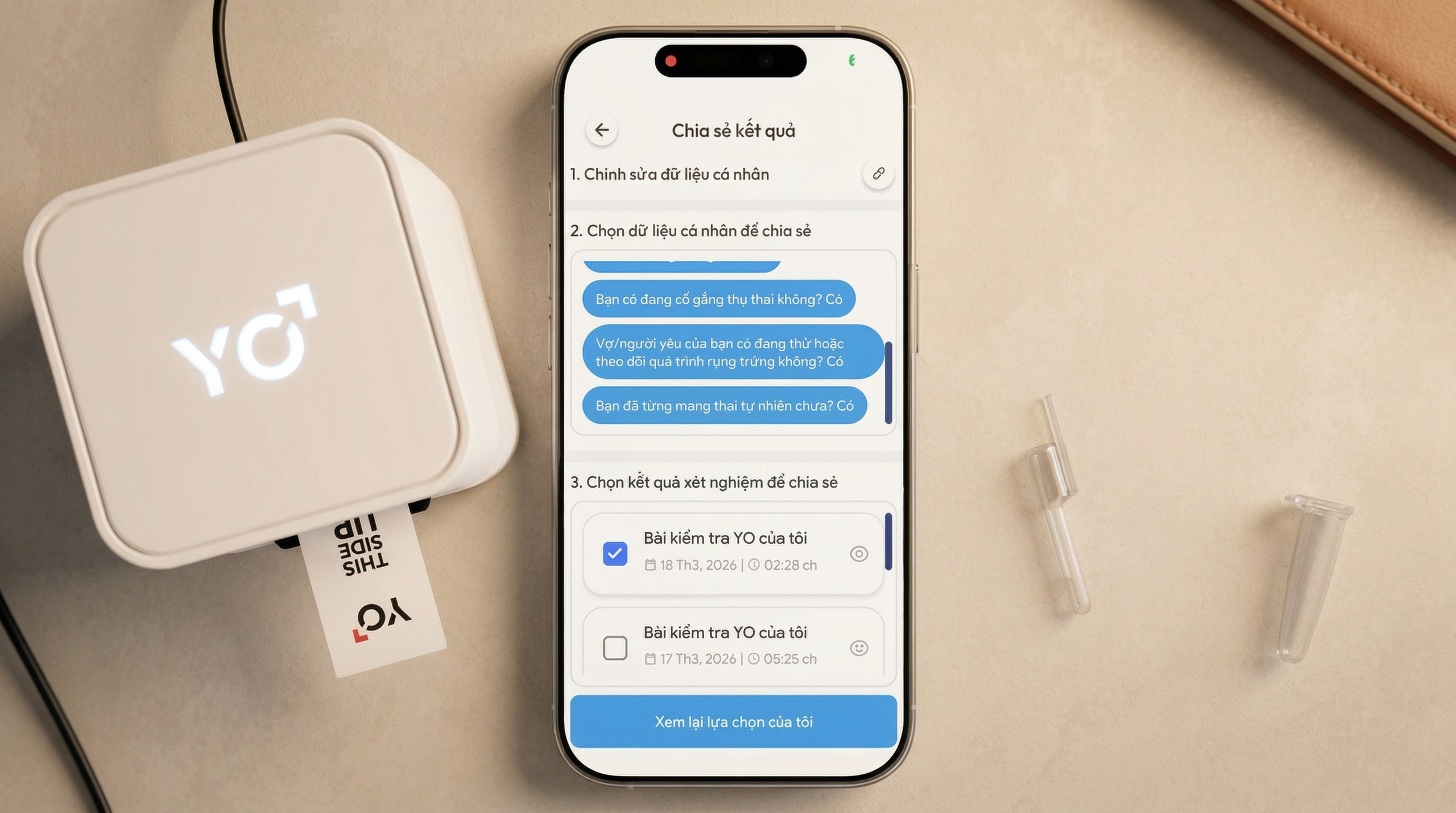 YO Home Sperm Test 3.0 - từng bước nâng cao chất lượng xét nghiệm tinh dịch đồ tại nhà- Ảnh 3.