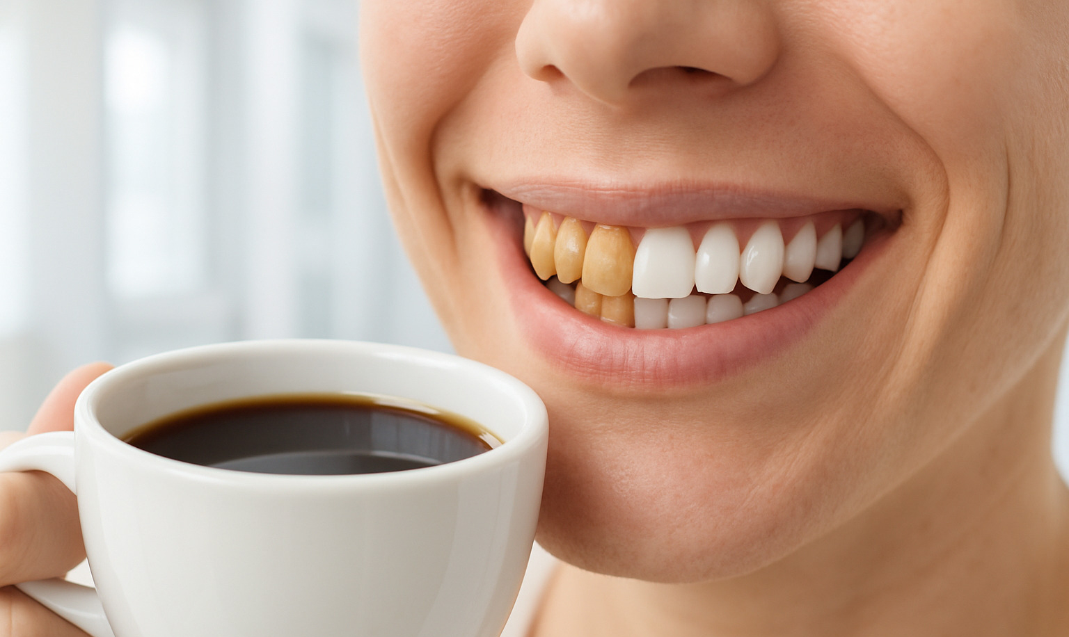 5 cách uống cà phê không lo răng bị ố vàng- Ảnh 1. 5 cách uống cà phê không lo răng bị ố vàng- Ảnh 1.