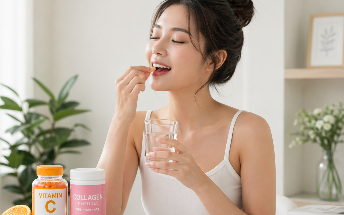 5 sai lầm phổ biến khiến nhiều người uống collagen không hiệu quả- Ảnh 4. Có nên bổ sung collagen và vitamin C cùng nhau?