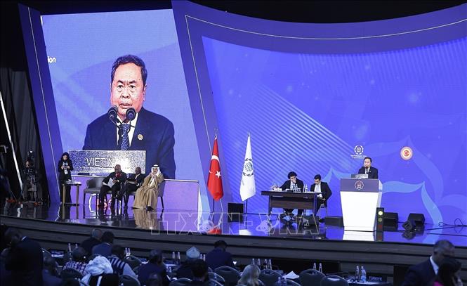 Chủ tịch Quốc hội Trần Thanh Mẫn phát biểu tại Phiên thảo luận chung Đại hội đồng IPU-152- Ảnh 1. Chủ tịch Quốc hội Trần Thanh Mẫn phát biểu tại Phiên thảo luận chung Đại hội đồng IPU-152- Ảnh 1.