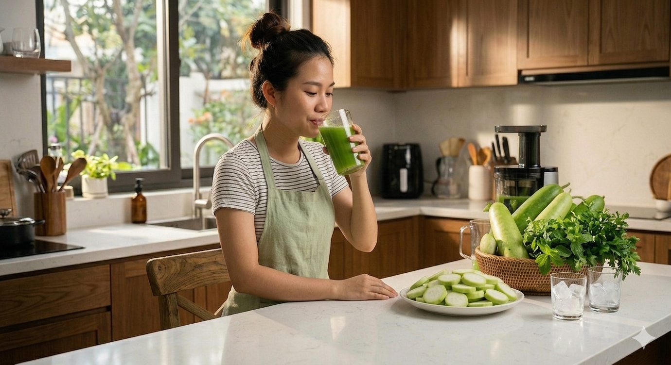 3 sai lầm nguy hiểm khi uống nước ép bí đao sống để giảm cân- Ảnh 1. 3 sai lầm nguy hiểm khi uống nước ép bí đao sống để giảm cân- Ảnh 1.