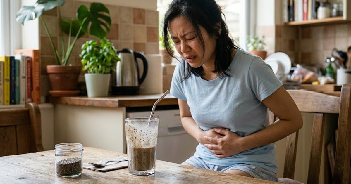 Hạt chia tốt nhưng có người bị đầy bụng, khó tiêu sau ăn, vì sao?