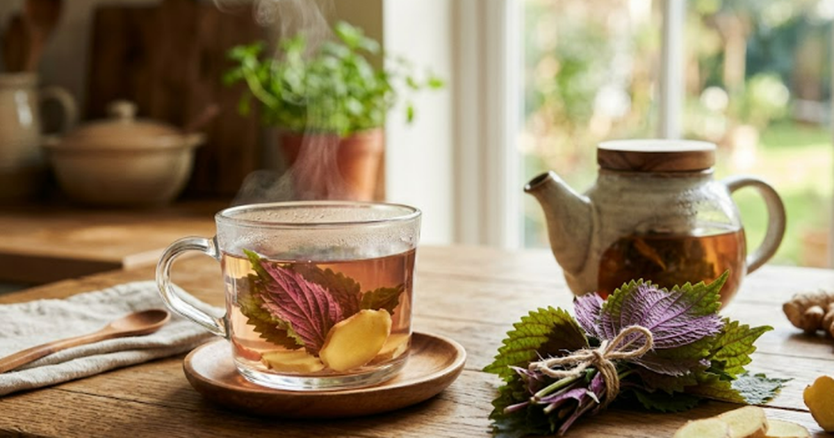 4 thức uống thanh mát từ lá tía tô
