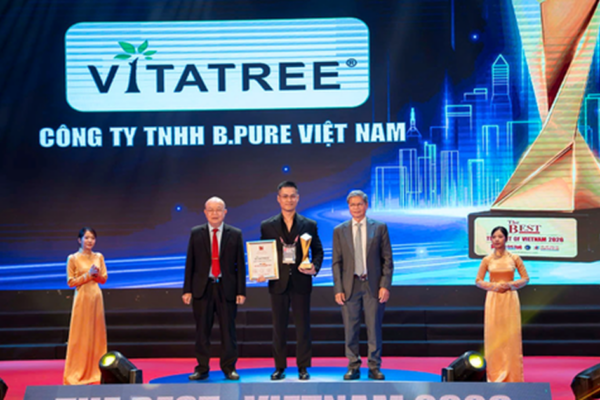 Vitatree lọt ‘Top 10 Thương hiệu tốt nhất Việt Nam 2026’ với chất lượng chuẩn Úc