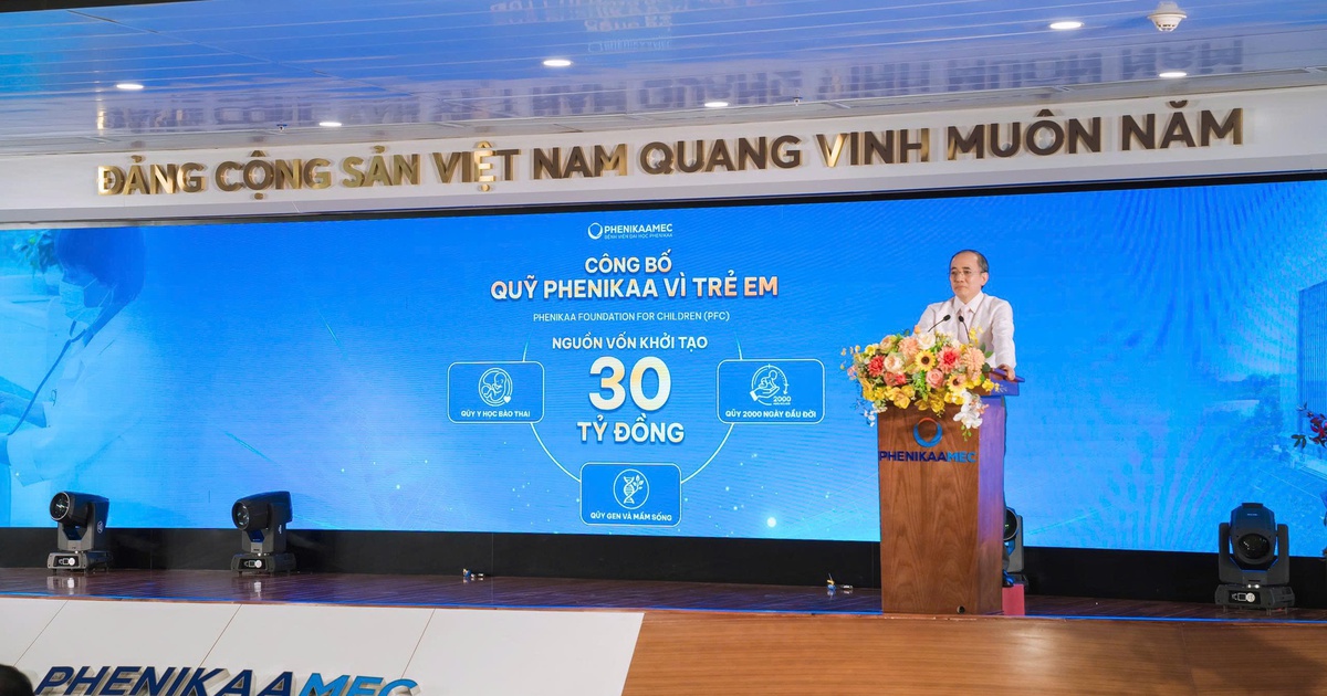 PhenikaaMec thành lập Quỹ ‘Phenikaa vì trẻ em’ 30 tỷ đồng