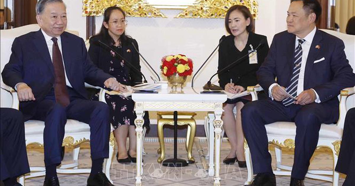 Tổng Bí thư, Chủ tịch nước Tô Lâm hội đàm hẹp với Thủ tướng Thái Lan