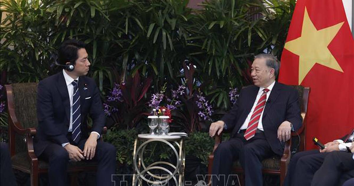 Tổng Bí thư, Chủ tịch nước Tô Lâm tiếp Bộ trưởng Quốc phòng Nhật Bản