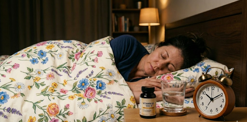 base64-17793772279072111891980 Nên uống vitamin D vào buổi sáng hay buổi tối để có giấc ngủ ngon nhất?- Ảnh 1.