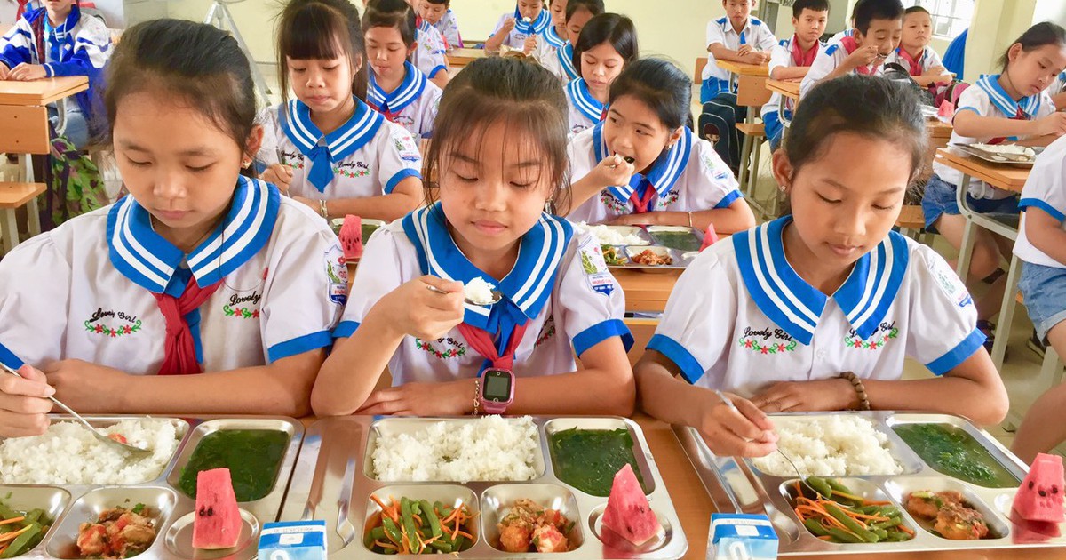 Bộ Y tế hướng dẫn xây dựng bữa ăn học đường đủ dinh dưỡng cho học sinh