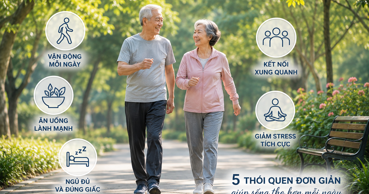 5 thói quen giúp tăng tuổi thọ tự nhiên