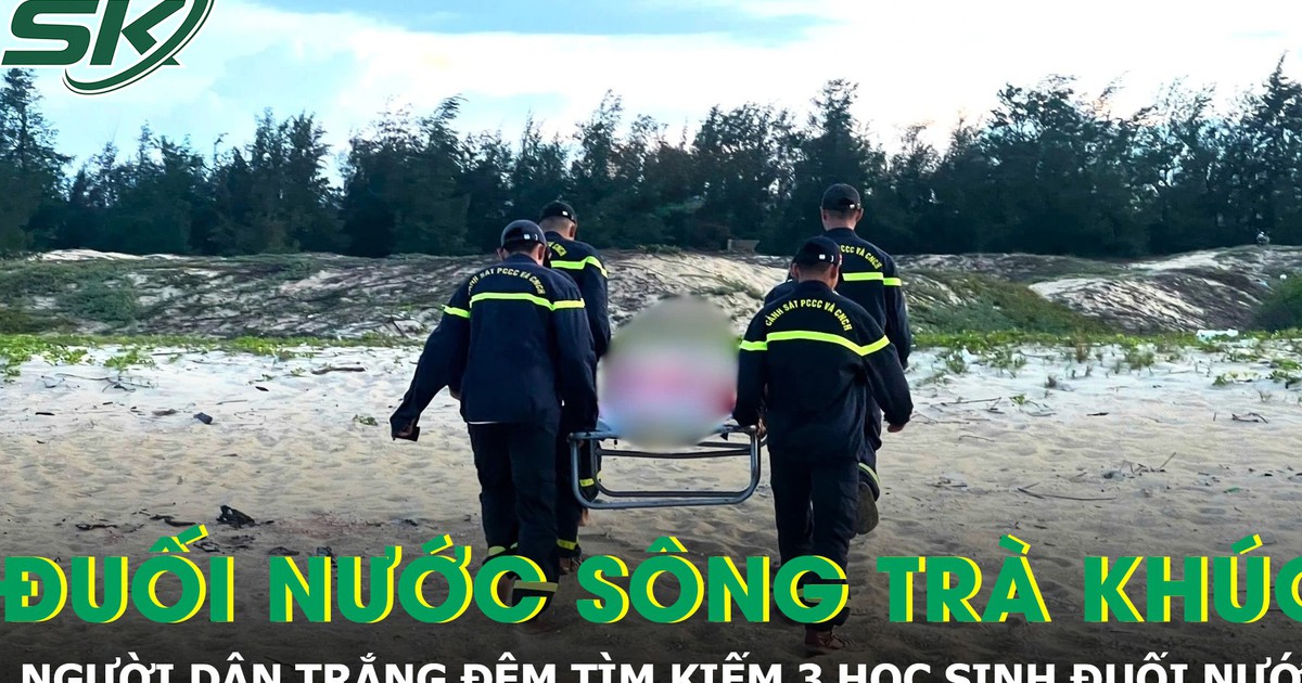 Thương tâm vụ 3 trẻ em đuối nước trên sông Trà Khúc, người dân trắng đêm tìm kiếm