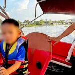 Cha cho con nhỏ cầm lái ca nô 3 phút, loạt vi phạm bị phát hiện