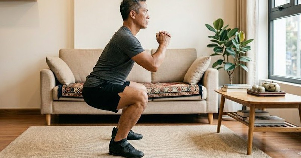 4 lợi ích của bài tập squat đối với người trên 50 tuổi