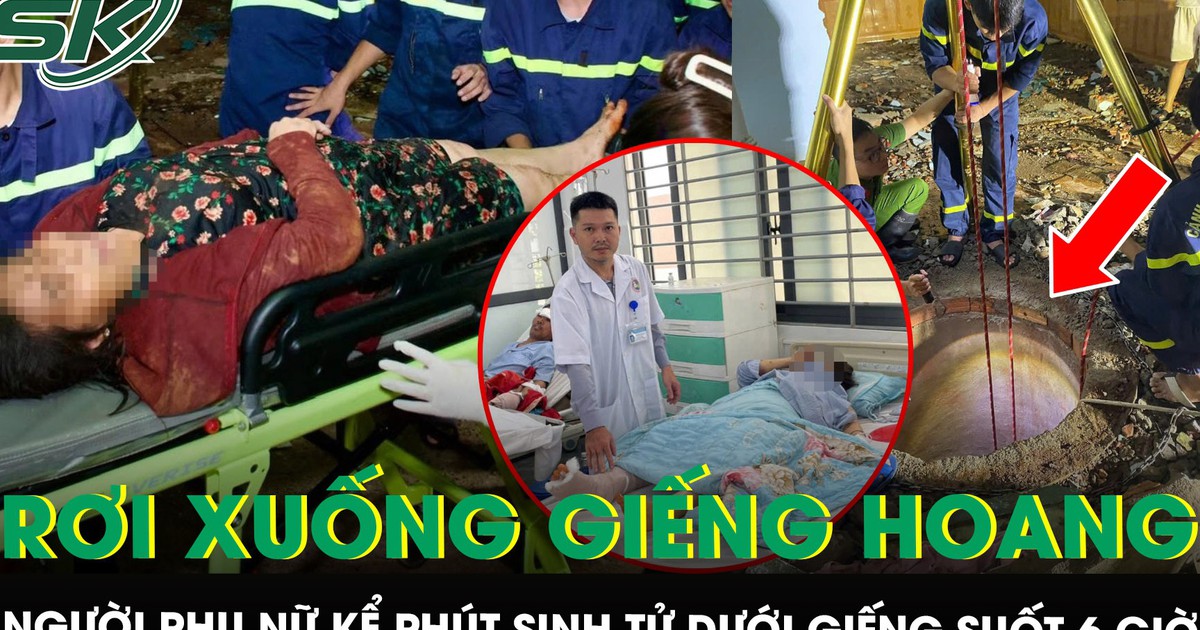 Rơi xuống giếng hoang sâu 30m, người phụ nữ bám thành giếng kêu cứu suốt nhiều giờ