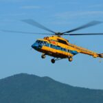 Trực thăng Không quân bay huấn luyện giữa nắng nóng Sơn Tây