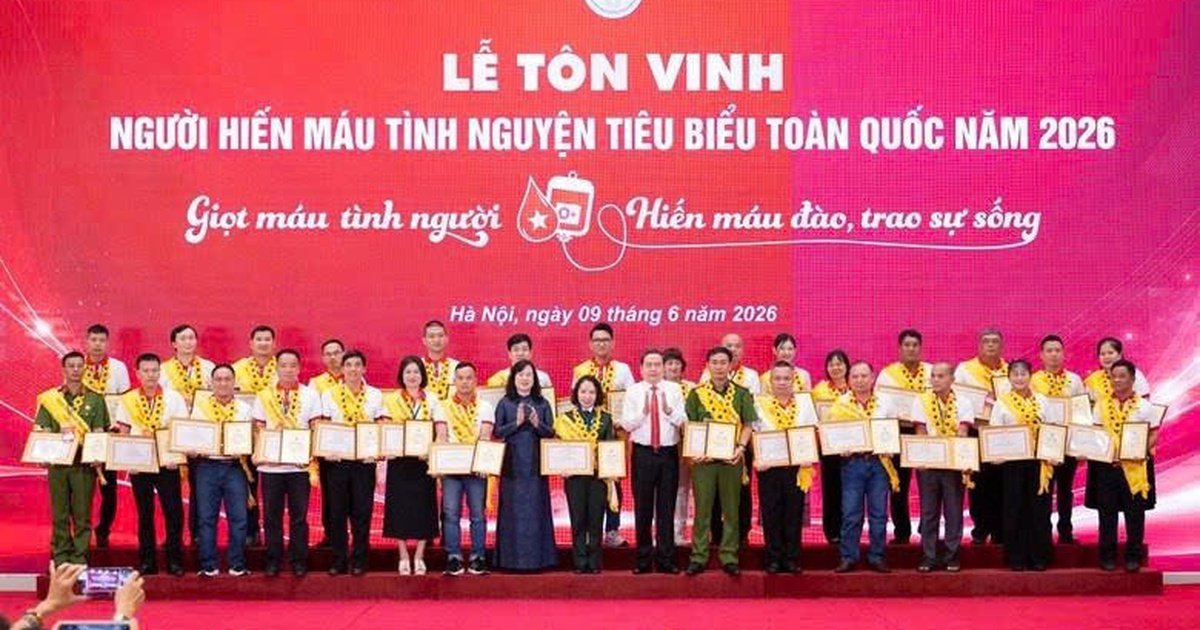 Tôn vinh 100 người hiến máu tiêu biểu toàn quốc: Lan tỏa những câu chuyện đẹp về tình người