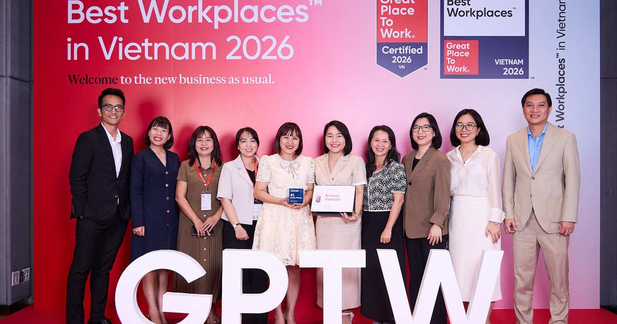 Amway Việt Nam hai năm liên tiếp đứng Top nơi làm việc xuất sắc hàng đầu Việt Nam 2026