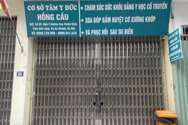 Cơ sở phục hồi sau tai biến Tâm Y Đức Hồng Cầu bị yêu cầu dừng hoạt động