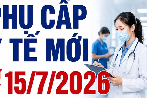 Phụ cấp y tế mới từ 15/7/2026