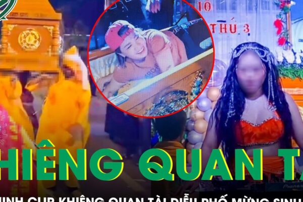 Công an vào cuộc xác minh vụ khiêng quan tài chứa người sống đi khắp phố để mừng sinh nhật