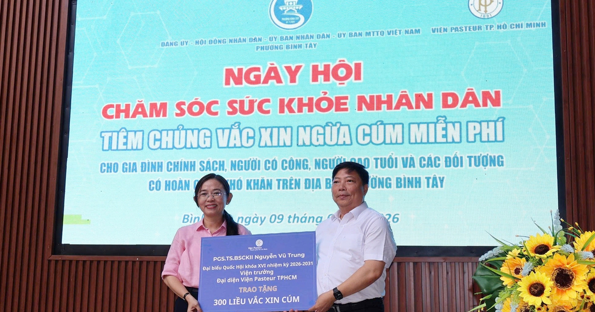 300 liều vaccine cúm đến với người dân phường Bình Tây, TPHCM
